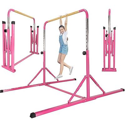 PreGymnastic No Wobble Gymnastics Bar, 6ft Long Base Gymnastic bar for  Kids, Super Easy Folding Gymnastics Bar, Adjustable Gymnastics Kip Bar for  Kids (Hot Pink) - Yahoo Shopping