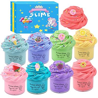 70ml Fruit Dessert Beurre Slime Kit Pour Fille Slime Party Favor Cadeau  Stress Relief Jouet Parfumé Boue Diy Gâteau Slime Toy Pour Enfants