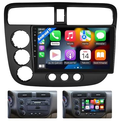  Hikity 9 Android 11 Car Stereo for Toyota RAV4 2001 2002 2003  2004 2005 2006 Wireless Carplay Android Auto GPS Navigation Stereo WiFi RDS  Bluetoot Radio with 2GB Ram 32GB ROM : Electronics