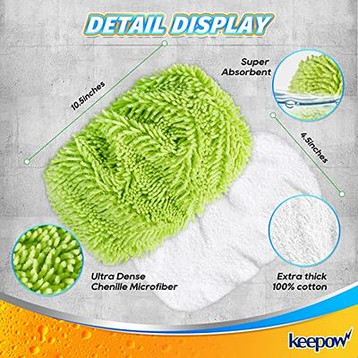 HOMEXCEL Microfiber Mop Pads Compatible with Swiffer Wet Jet,Reusable  Machine Washable Swiffer WetJet Mop Pad Refills,Mop Head Replacements for  Multi