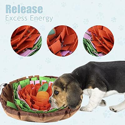 SIMENA Pet Snuffle Mat for Dogs, Interactive Puzzle Sniff Mat for Pets,  Portable Foraging Mat for Slow Eating, Digging Toy for Smell Training and