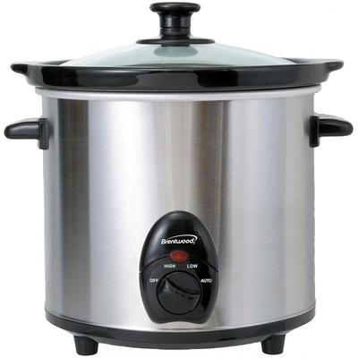 Courant 3.5 Quart Oval Slow Cooker, Stainless Steel