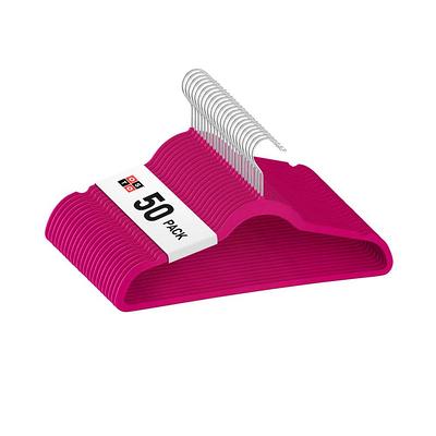 Laura Ashley Hangers Plastic Non-slip Grip Clothing Hanger (Pink) in the  Hangers department at