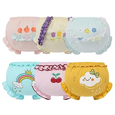 ORINERY Cotton Underwear Baby Girl Undies Breathable Bloomers Briefs Infant  Toddler Panties Kids Ruffle Assorted Boxer 6-Pack(CX22A-M, 3-4T - Yahoo  Shopping