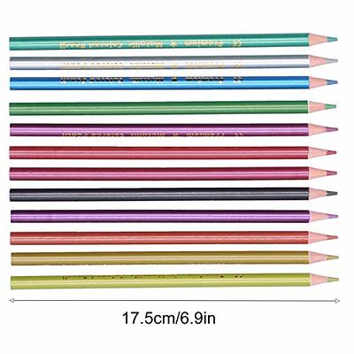 Arteza Metallic Colored Pencils for Adult Coloring, Set of 50 Drawing Pencils, Triangular Grip, Pre-Sharpened Pencil Set, Professional Art Supplies