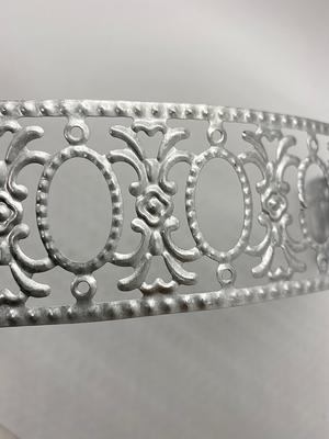 Stamped Zinc Metal Ribbon Trim, 3 Foot Or 9 Pieces, Vintage Style Flowers &  Oval Frame, Great Embossed Garland - Yahoo Shopping