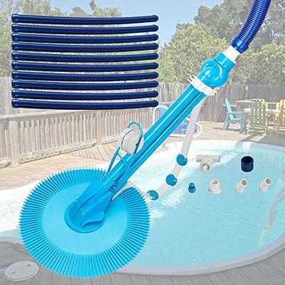 VEVOR Automatic Suction Pool Cleaner, Low Noise Pool Vacuum Cleaner with  Extra Diaphragm, 10 x 32 in Hoses & 36-Fin Disc, Side Climbing Pool  Cleaners for Above-Ground & In-ground Swimming Pool