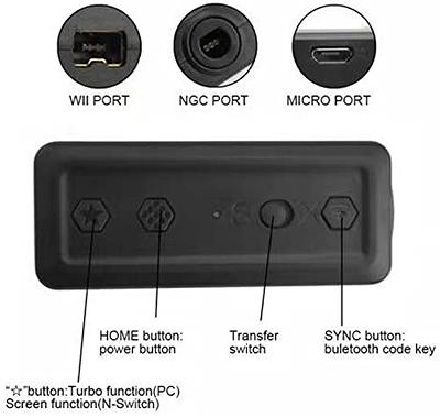 Adaptador de controlador inalámbrico USB 8BitDo 2 convertidor Dongle para  interruptor/interruptor OLED, Steam Deck, Windows, Raspberry Pi, macOS,  controlador PS5/PS4/PS3, Xbox Series X/S, controlador Bluetooth Xbox One,  cable OTG Negro