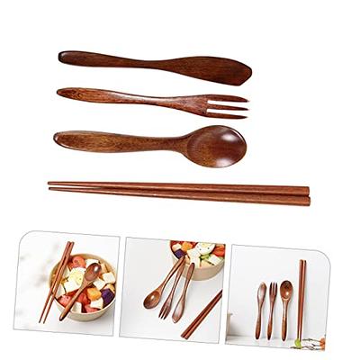 Travel Utensils Set Stainless Steel Spoon/chopsticks/fork With Holder Case  Housewarming Gift