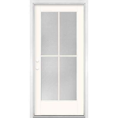 RELIABILT 36-in x 80-in Steel Right-Hand Outswing Primed Prehung Single  Front Door Insulating Core in the Front Doors department at