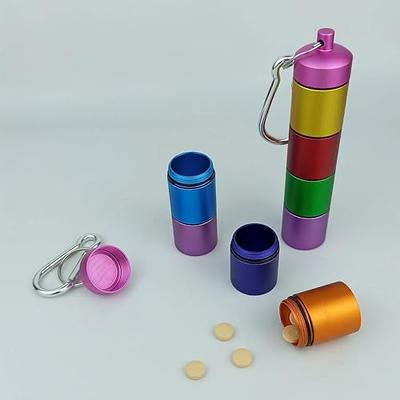 Mini Waterproof Aluminum Medicine Metal Pill Bottle Box Case