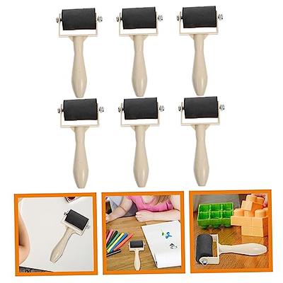 Brayer Roller,Print Ink Roller Printing Tool Strong for Easy Cleaning Hard  Rubber Applicator for Arts & Crafts Printing