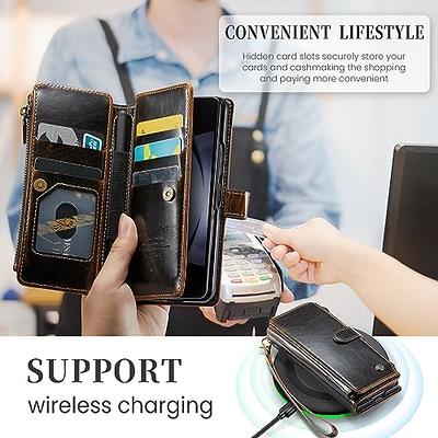 CaseMe for Samsung Galaxy Z Fold 5 Case with S Pen Holder, Z Fold 5 Wallet