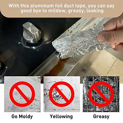 Extra Thick Aluminum Foil Duct Tape Adhesive Tape For Sealing Patching Hot  and Cold HVAC High Temperature Heavy Duty Duct Tape