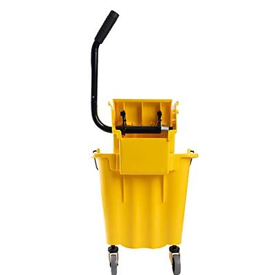 Commercial Mop Bucket 5.28 Gallon with Wringer - Side Press