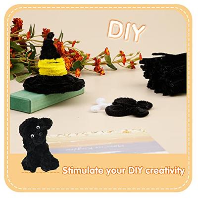 Black Pipecleaners 100 Pack Chenille Stems 30cm Long Pipe Cleaners for  Craft Easy Bend Craft Stems 