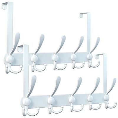 Encozy Over The Door Hooks,Coat Rack for Hanging Clothes Hat Towel (Heavy  Duty White 2pcs) - Yahoo Shopping