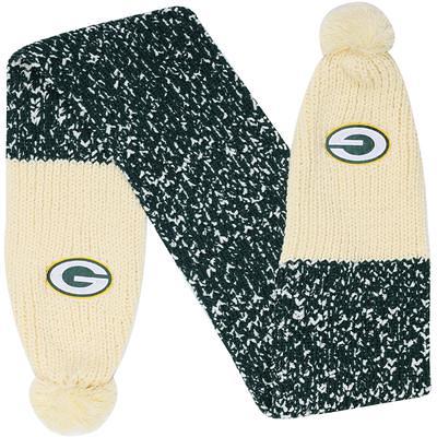 Youth Green/Gold Green Bay Packers Jacquard Tassel Knit Hat with Pom