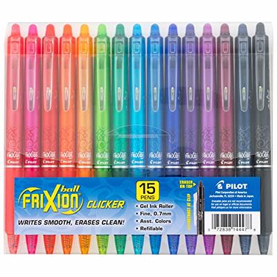  Pilot, FriXion Clicker Erasable Gel Pens, Fine Point