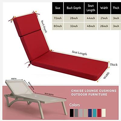 Maphissus Outdoor Bench Cushion with Ties,Weather Resistant Thick Tufted Loveseat Seat Cushion for Patio Porch Chair Funiture