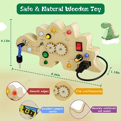 SUPKIZ Toddler Busy Board, Montessori Toys for 1-3 + Year Old Baby, Wooden Busy  Board with Led Light, Dinosaur Toddler Toys Sensory Toys Travel Toys for Age  1 2 3 + Boy Girl Birthday Gift - Yahoo Shopping