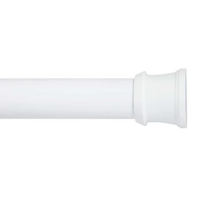 Kenney 24 in. to 40 in. Twist & Fit Shower Curtain Rod in White