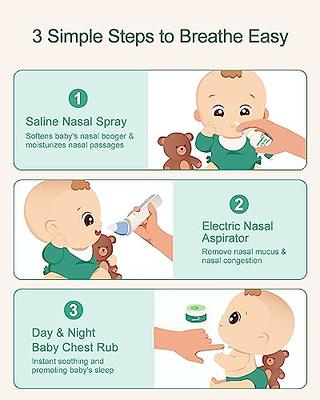 Baby Nose Cleaner Relief-Booger Sucker to Clear Infant Nostrils & Remove  Mucus