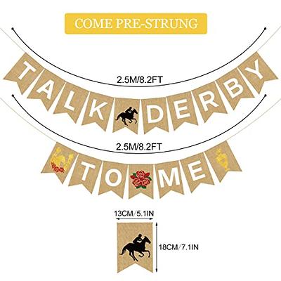 Horse Racing Party Door Banner-Kentucky Derby Decorations Run for