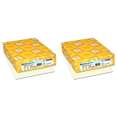 Neenah Paper 01345 Classic Crest Premium Paper, 24 lb, 8.5 x 11 Inches,  White, 500 Sheets per Ream, Classic Natural White (Pack of 2) - Yahoo  Shopping