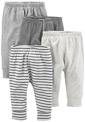 Simple Joys by Carter's Unisex Babies' Cotton Pants, Pack of 4