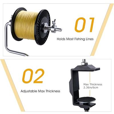 Fishing Reel Line Spooler Winder System Spooling Tool with Clamp Adjustable