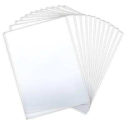 8.5 x 11 Rigid Clear Toploaders - Durable PVC Document Protectors, Plastic  Sleeves for Photos, Prints, and Menu Covers, 10 Pack - Yahoo Shopping
