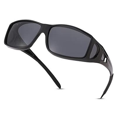 AZorb Polarized Sunglasses Fit Over Glasses for Men Women Driving