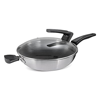 Nonstick Frying Pan, Stainless Steel 11Inch Frying Pan, 316