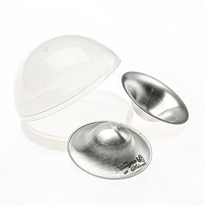 MoogCo Nipple Shields for Nursing Newborn, Newborn Essentials Must Haves,  Soothe and Protect Your Nursing Nipples, The Original Silver Nursing Cups 