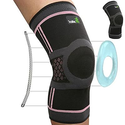 EzyFit Knee Brace Support for Arthritis, ACL, LCL, MCL, Sports Exercise,  Meniscus Tear Injury Recovery - Side Stabilizers Open Patella - Best  Comfort Fit Adjustable Neoprene Wrap - 3 Sizes 