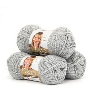 Lion Brand Yarn Vanna's Choice Silver Heather Basic Medium Acrylic Gray Yarn  3 Pack - Yahoo Shopping