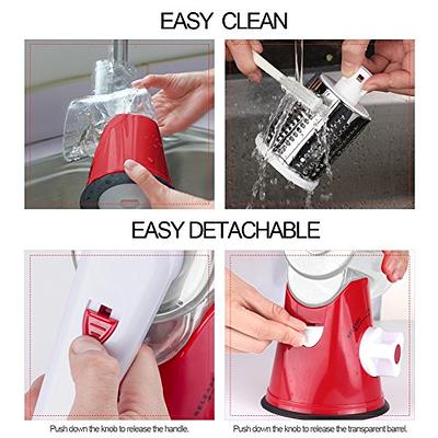 4 In 1 Stainless Steel Shredder Cutter Portable Manual Vegetable Slicer  Easy Clean Grater with Handle MultiPurpose Kitchen Tools