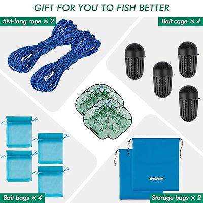 QualyQualy Crawfish Traps, 2PCS Crab Trap for Blue Crabs Minnow Trap  Foldable Fishing Bait Trap Cast Net Cage Shrimp Fish Net Crayfish Traps for  Creeks - Yahoo Shopping