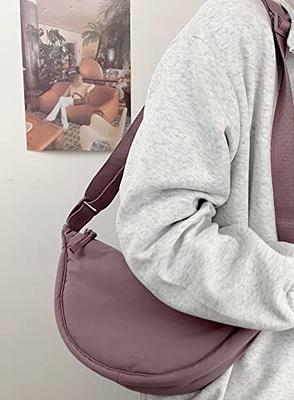  Leather Crescent Crossbody Bags for Women Dumpling Shoulder Bag  Small Casual Hobo Crossbody Bag PU Underarm Purse : Clothing, Shoes &  Jewelry