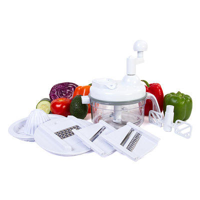 ZYLISS Easy Pull Food Chopper and Manual Food Processor - Vegetable Slicer  and Dicer - Hand Held