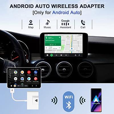  Android Auto Wireless Adapter Plug and Play Car Dongle for  Factory Wired Android Auto in All Cars - Low Latency and Easy to Install :  Electronics