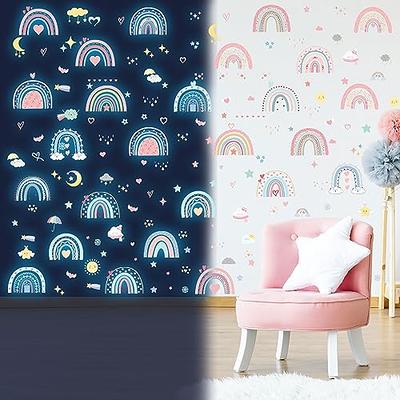 Colorful Moon Stars Luminous Wall Stickers Glow In The Dark
