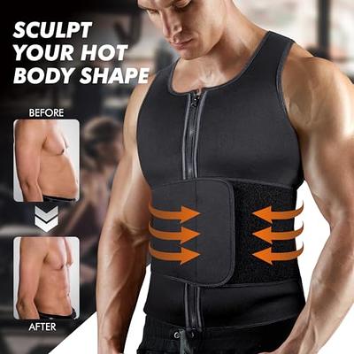 Men Neoprene Sweat Hot Sauna Suit Muscle Training Body Shaper Gym