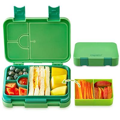 Caperci Versatile Kids Bento Lunch Box - Leakproof 6-Compartment