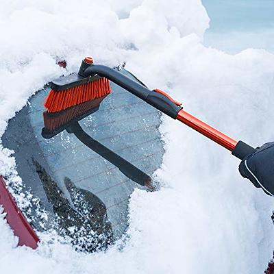 SEG Direct Snow Brush with Ice Scraper Extendable Detachable