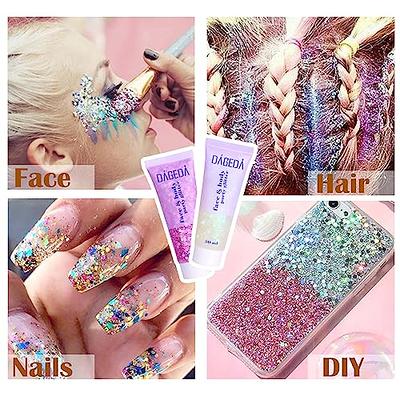 Teenitor Body Glitter Face Glitter Makeup Festival Glitter Gel, 12 Colors  Face and Body Glitter Gel, Hair Glitter Gel, Glitter Gel Makeup, Glitter  for