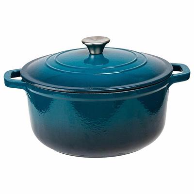 Crock-Pot Artisan Round Enameled Cast Iron Dutch Oven, 5-Quart, Teal Ombre  - Yahoo Shopping