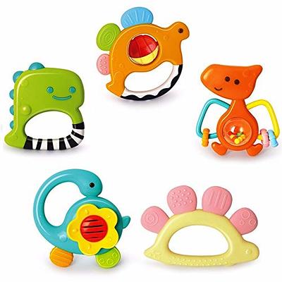 Yiosion Baby Rattles Sets Teether, Shaker, Grab and Spin Rattle, Musical  Toy Set, Early Educational Toys Gift for 3, 6, 9, 12 Month Baby Infant,  Newborn - Yahoo Shopping