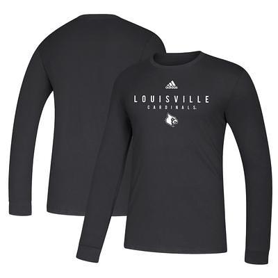 Sideline Apparel Women's Red Louisville Cardinals Hairpin Tie-Dye Cropped Tri-Blend Long Sleeve Hoodie T-Shirt Size: Large